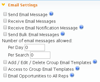 LeadMaster CRM Knowledgebase - Email Settings Section